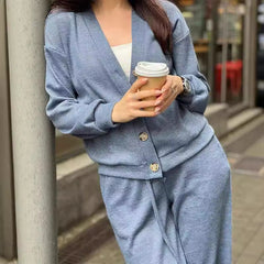 Strickjacke & Hose Set